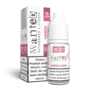 Wanted - Himbeer Cassis NicSalt Liquid 10ml 10mg/ml