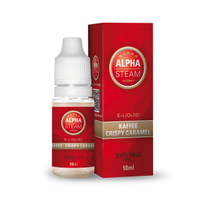 Alpha-Steam - Kaffee Crispy Caramel Liquid 10ml 6mg/ml