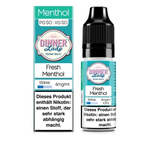 Dinner Lady - Fresh Menthol Liquid 10ml 6mg/ml