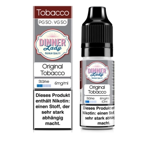 Dinner Lady - Original Tobacco Liquid 10ml 6mg/ml