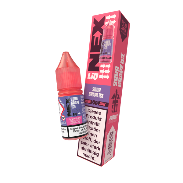 NexLiq by Pod Salt - Sour Grape Nikotinsalz Liquid 10ml 10mg/ml